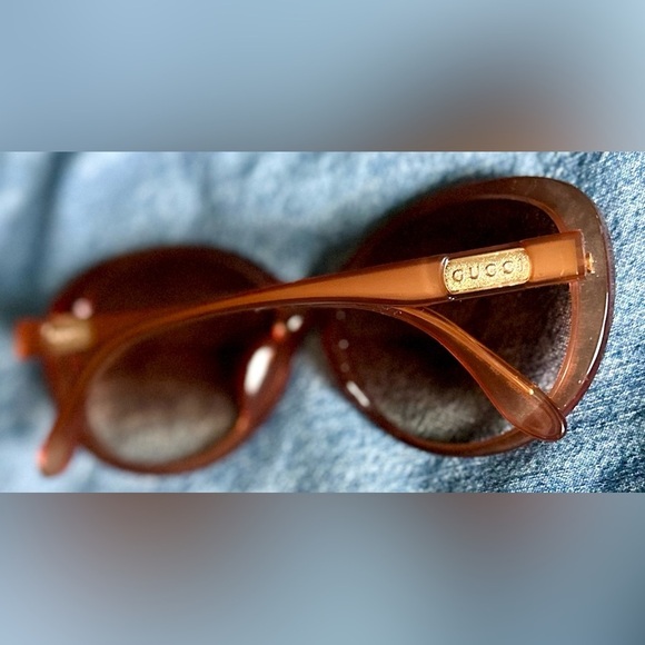 Gucci Oversized Round Sunglasses Pink 59mm Jackie O NWOT main image 5